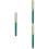 3Pièces Stylos Vert, Métal, Pour Et Bureautique 3