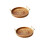 2 Pcs Pastry Plate Rattan Snack 7