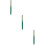 3Pièces Stylos Vert, Métal, Pour Et Bureautique 6