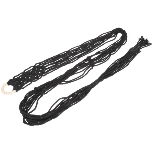 2Stk Robuster Baumwoll Gitarrengurt Netz Strap Ersatz in Schwarz 2