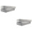 4Pcs Detachable Foldable Cloth Storage Box Grey Multi-Use Organizer 7