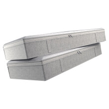 4Pcs Detachable Foldable Cloth Storage Box Grey Multi-Use Organizer