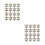 60Pcs Durable Silver Iron Hasps and Locks for Wooden Box Cases 5