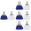 8Pcs Rubber Stainless Steel Roller Skate Toe Stoppers Assorted Colors 8