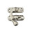 60Pcs Durable Silver Iron Hasps and Locks for Wooden Box Cases 1