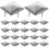 400Pcs DIY Metal Pyramid Studs Silver Square Rivets for Boots Clothes 1