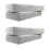 4Pcs Detachable Foldable Cloth Storage Box Grey Multi-Use Organizer 6