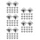 400Pcs DIY Metal Pyramid Studs Silver Square Rivets for Boots Clothes 5