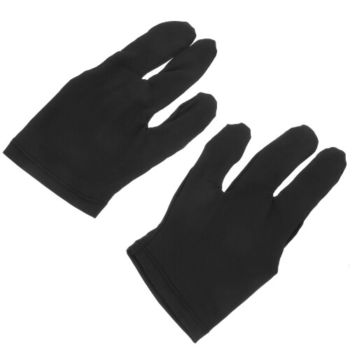 6St Drie Finger Accessory Elastisch Zwart Voor Biljart 1