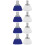 8Pcs Rubber Stainless Steel Roller Skate Toe Stoppers Assorted Colors 10