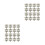 60Pcs Durable Silver Iron Hasps and Locks for Wooden Box Cases 9