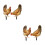 4Pcs Multi Acrylic Decorative Chicken Stakes for Lawn Garden Use 9
