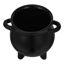 2Pcs Small Ceramic Halloween Cauldron Candy Holder for Treats