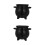 2Pcs Small Ceramic Halloween Cauldron Candy Holder for Treats 10