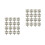 60Pcs Durable Silver Iron Hasps and Locks for Wooden Box Cases 4