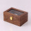 2Pcs Retro Brown Wooden Watch Storage Box Lockable Organizer Case 7