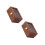 2Pcs Retro Brown Wooden Watch Storage Box Lockable Organizer Case 11