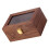 2Pcs Retro Brown Wooden Watch Storage Box Lockable Organizer Case 2