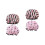 4 Pcs Waterproof Shower Hats Elastic Bathing Caps For Home Use 5