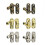 60Pcs Durable Silver Iron Hasps and Locks for Wooden Box Cases 3
