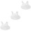 3Pcs Durable PVC Fencing Chest Protector White Ergonomic 6