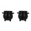 2Pcs Small Ceramic Halloween Cauldron Candy Holder for Treats 8