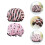 4 Pcs Waterproof Shower Hats Elastic Bathing Caps For Home Use 9