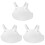 3Pcs Durable PVC Fencing Chest Protector White Ergonomic 3