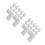 100Pcs White Foam Corner Protectors for Picture Frame Edge and Packing 5