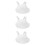 3Pcs Durable PVC Fencing Chest Protector White Ergonomic 8