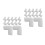 100Pcs White Foam Corner Protectors for Picture Frame Edge and Packing 9