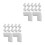 100Pcs White Foam Corner Protectors for Picture Frame Edge and Packing 8