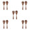 5Sets Wood Salad Serving Fork and Spoon Multipurpose Kitchen Utensils 9