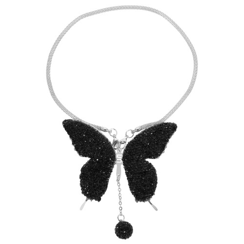 3Pièces Pendants En Argile, Acier Et Strass Chic 1