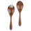 5Sets Wood Salad Serving Fork and Spoon Multipurpose Kitchen Utensils 2