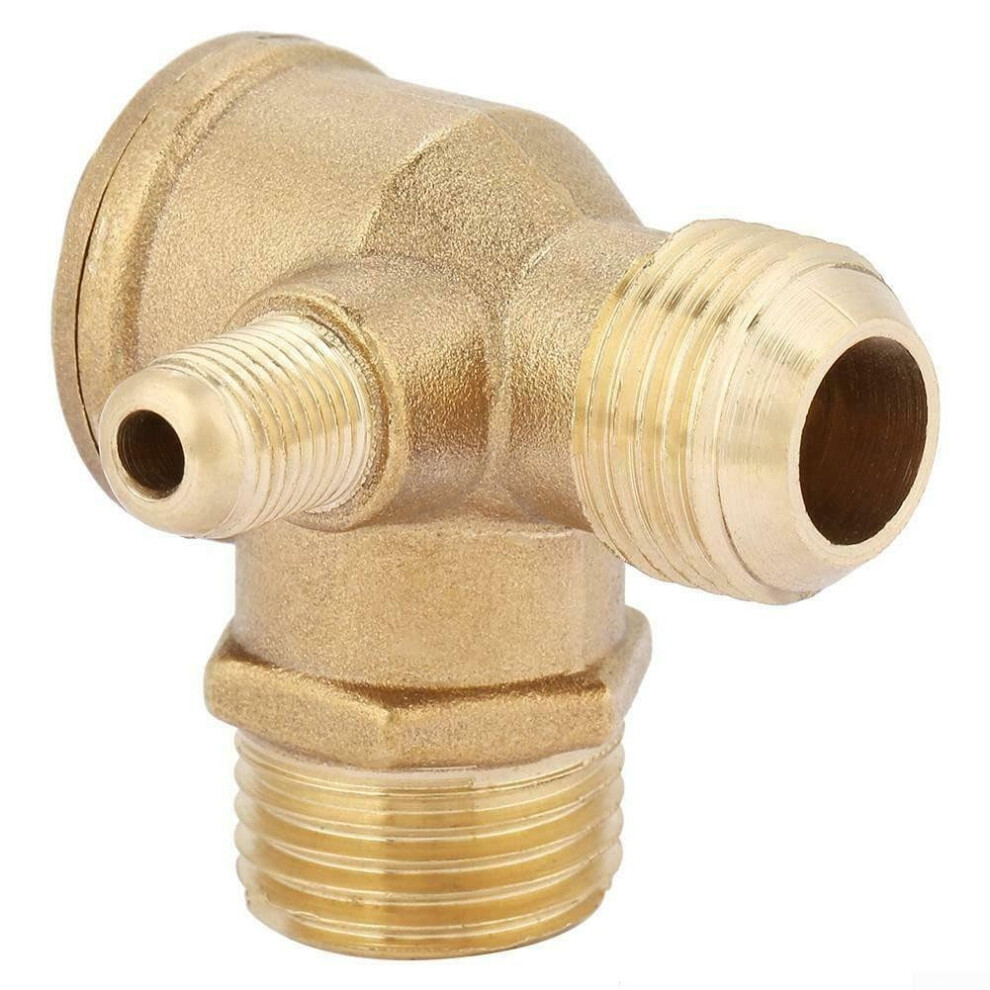 90 Degree Brass Air Compressor Check Valve With 3Way Leak Threaded Fitting For Pressure Tank 9174973484844