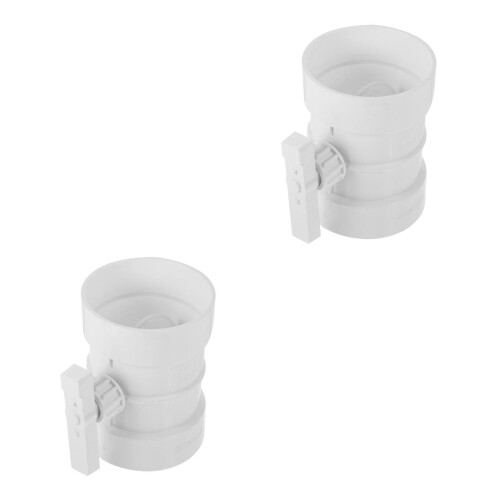 Set Of 2 Control Valve Fan Deflector Beige 2