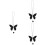 3Pièces Pendants En Argile, Acier Et Strass Chic 6