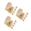 15 Sets Diy Unpainted 5-Layer Wooden Nesting Dolls Kit 9