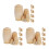 15 Sets Diy Unpainted 5-Layer Wooden Nesting Dolls Kit 7