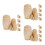 15 Sets Diy Unpainted 5-Layer Wooden Nesting Dolls Kit 5