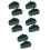 10Pcs Olive Green Ceramic Tree Shape Dessert and Snack Serving Tray 4