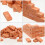500Pièces Mini Argile Orange Pour DIY 5