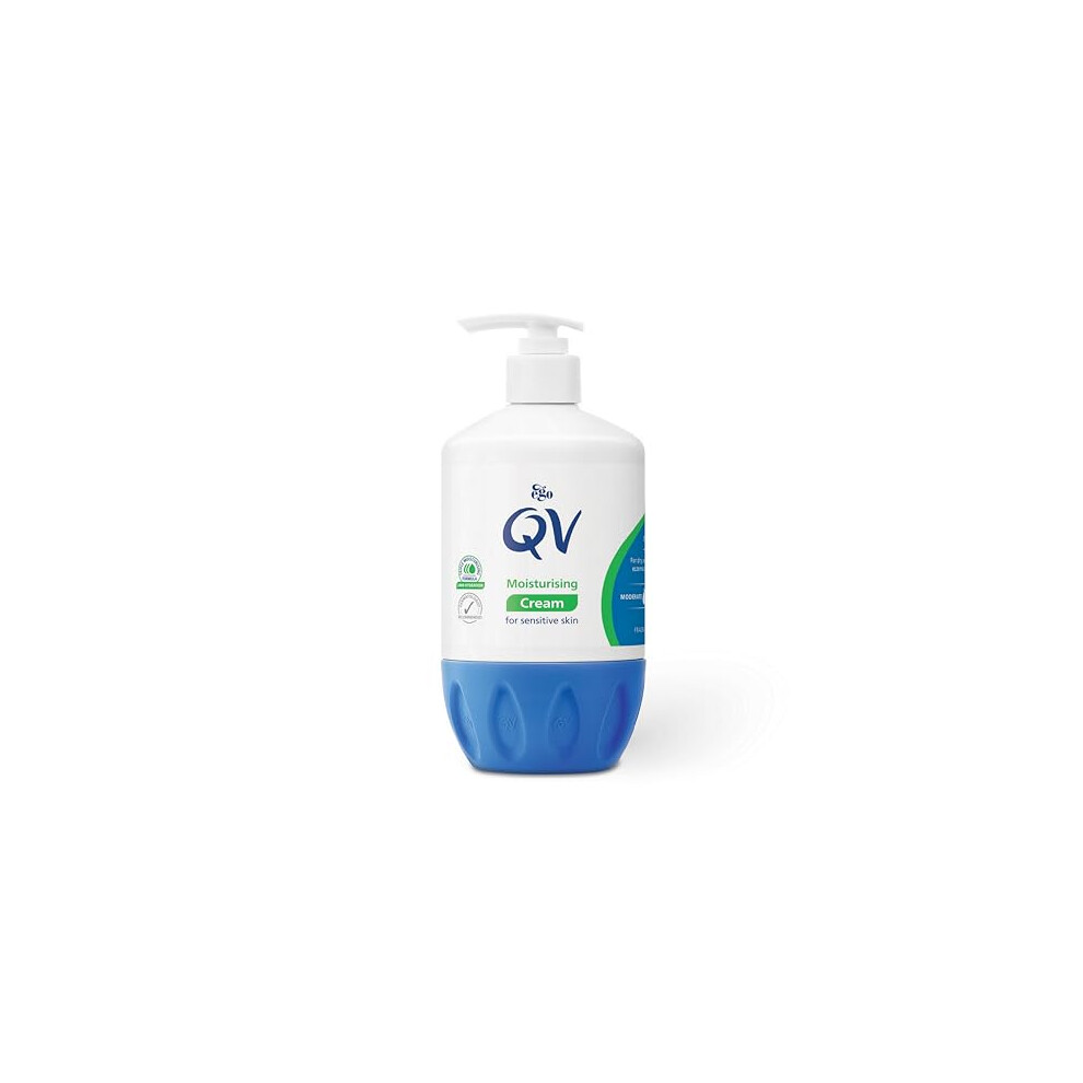 Qv Cream With 10% Glycerin (500G) Rich Protective Moisturiser For Sensitive, Dry Skin, Fragrance Free, Noncomedogenic Body Hydrating Skin Care