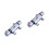 2Pcs Mixing Shower Valve Silver 3-Way Water System 5
