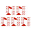 150Pcs Plastic Red Flag Models for Miniature Decor and DIY Crafting 4