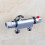 2Pcs Mixing Shower Valve Silver 3-Way Water System 8