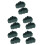 10Pcs Olive Green Ceramic Tree Shape Dessert and Snack Serving Tray 6