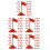 150Pcs Plastic Red Flag Models for Miniature Decor and DIY Crafting 6