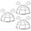 9Pcs Adjustable Detector Covers Silver Wire Cage Protector 5